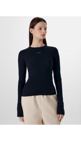 Лонгслив черный