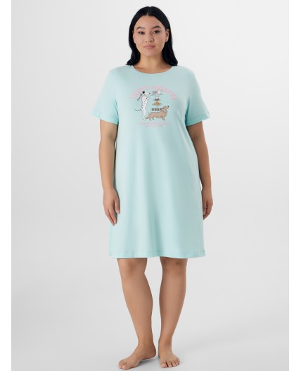 Сорочка мятный +печать2