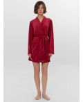 Халат бантики на бордовом