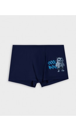 Трусы т.синий +печать3