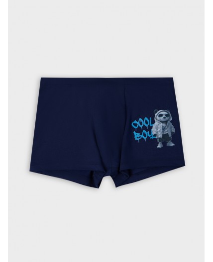 Трусы т.синий +печать3