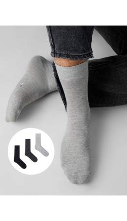 Носки серый меланж /графитовый /черный/