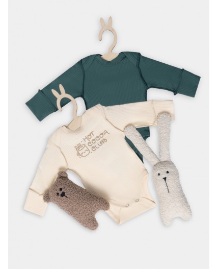 Боди сливочное масло +дымчатая сосна +печать