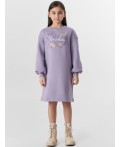 Платье лиловый +печать1