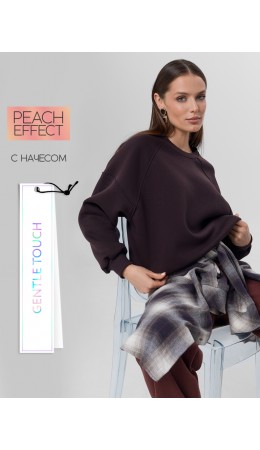 Свитшот коричневый