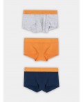 Трусы оранжевый +серый меланж 4306-А +синий