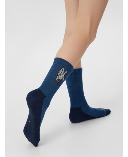 Носки джинсовый /св.оливка /белый/