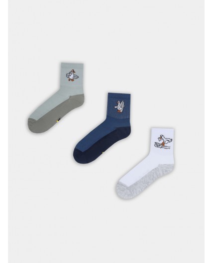 Носки джинсовый /св.оливка /белый/