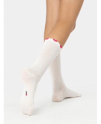 Носки молочный-3/