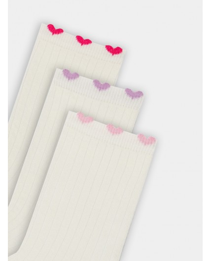 Носки молочный-3/