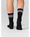 Носки черный /белый /св.сер.меланж/