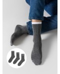 Носки т.серый меланж-3/