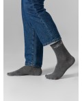 Носки т.серый меланж-3/
