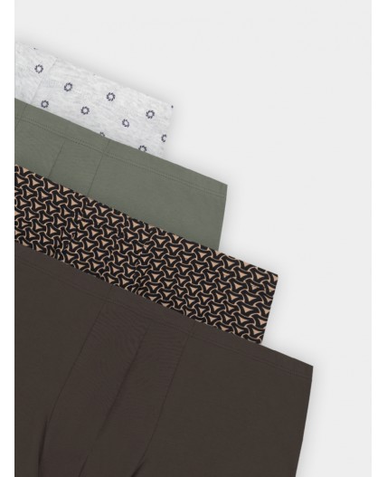 Трусы узор на меланже +камень +беж узор на черном +коричневый