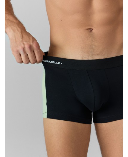 Трусы черный +св.зеленый +печать