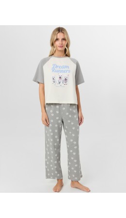 Комплект молочный +лапки на сером