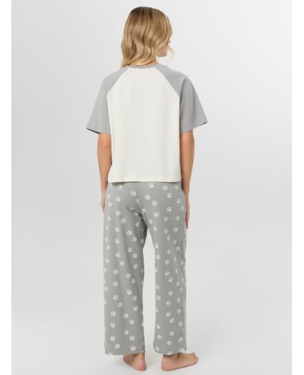 Комплект молочный +лапки на сером