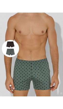 Трусы узор на камне +узор на коричневом