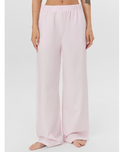 Комплект белый +бело -лиловые полосы на розовом облаке