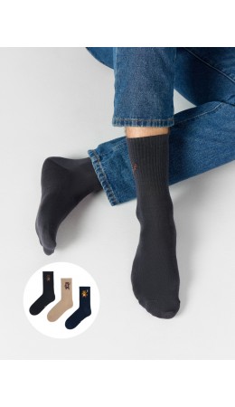 Носки графит /капучино /т.синий/