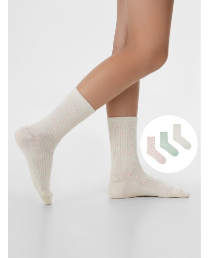 Носки молочный /св.эвкалипт /зефирный/