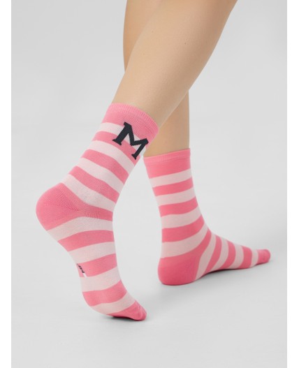 Носки лиловый /белый-3/