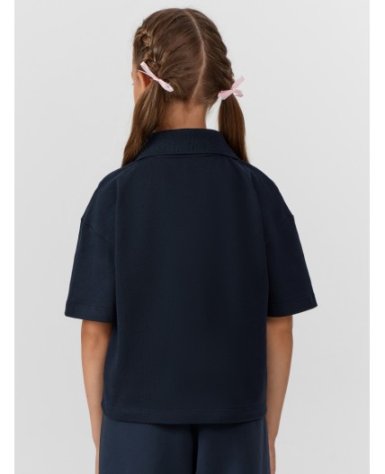 Поло неви +печать