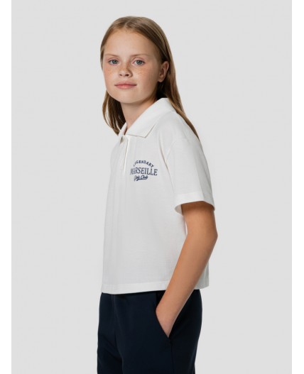 Поло белый +печать