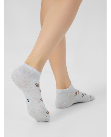 Носки св.серый меланж-3/