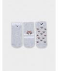 Носки св.серый меланж-3/