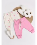 Ползунки сердечки на молоке +розовый