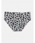 Трусы леопардовые сердечки на молоке