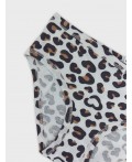 Трусы леопардовые сердечки на молоке