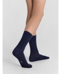 Носки т.синий /серый меланж/