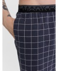 Брюки клетка на т.синем1