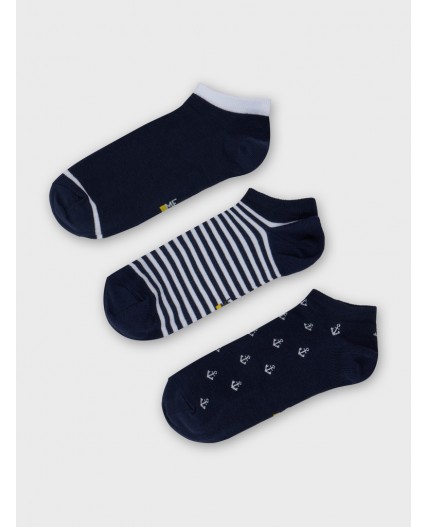 Носки т.синий-3/