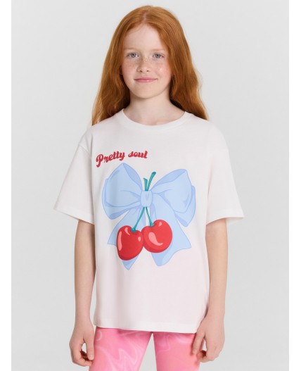 Футболка белый +печать4