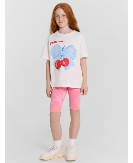 Футболка белый +печать4