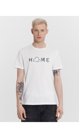 Футболка белый +печать