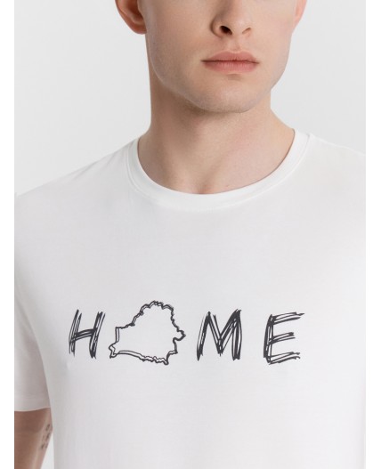 Футболка белый +печать