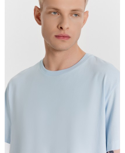 Футболка серо-голубой