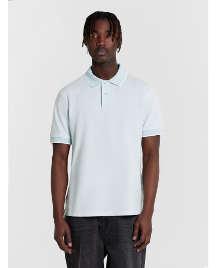 Футболка двухцветный голубая дымка