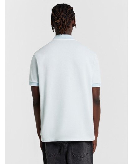 Футболка двухцветный голубая дымка