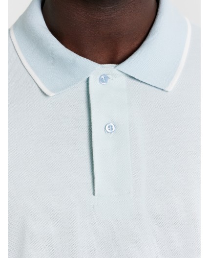 Футболка двухцветный голубая дымка