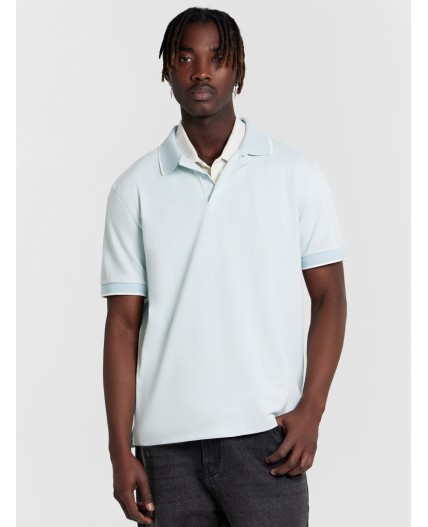 Футболка двухцветный голубая дымка