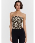 Топ бежевый леопард
