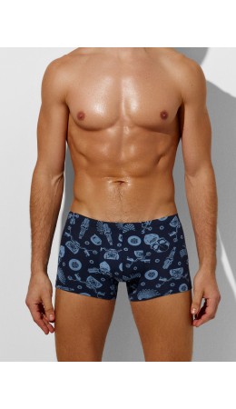 Трусы мотодетали на глубоком синем