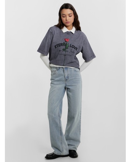 Джинсы голубой