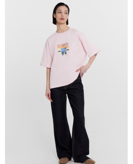 Футболка балерина +печать