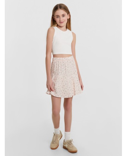 Шорты цветы на нежно -розовом